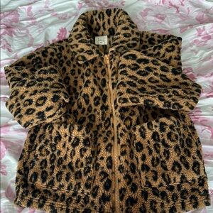 Leopard Print Kids Jacket